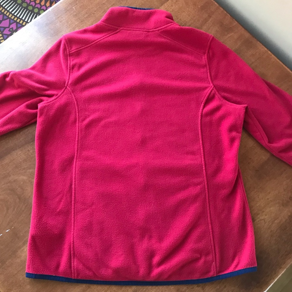 L.L. Bean Vintage Women’s Red Fleece Zip Up Jacket - Picture 5 of 7